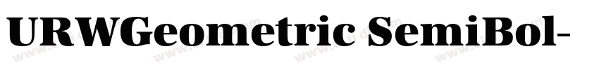 URWGeometric SemiBol字体转换 URWGeometric SemiBol字体转换
